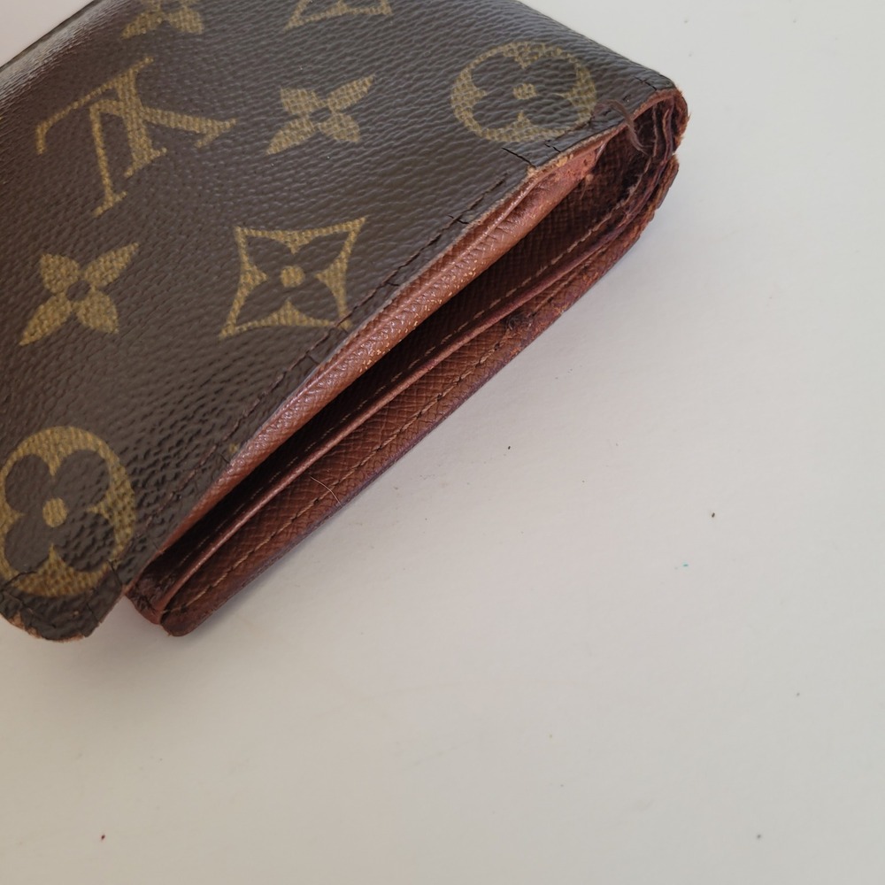 Louis Vuitton Monogram Bifold Wallet Brown CA0024 Made in Spain Project Piece - Picture 15 of 15